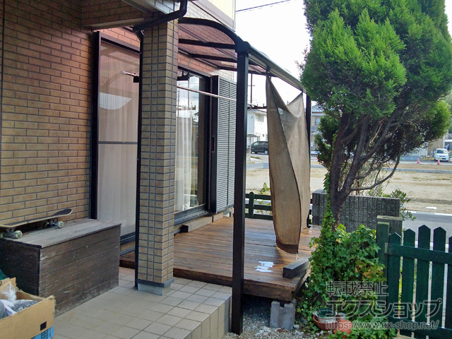 三重県鈴鹿市ののテラス屋根 ヴェクターテラス R型 テラスタイプ 単体 積雪〜20cm対応 施工例