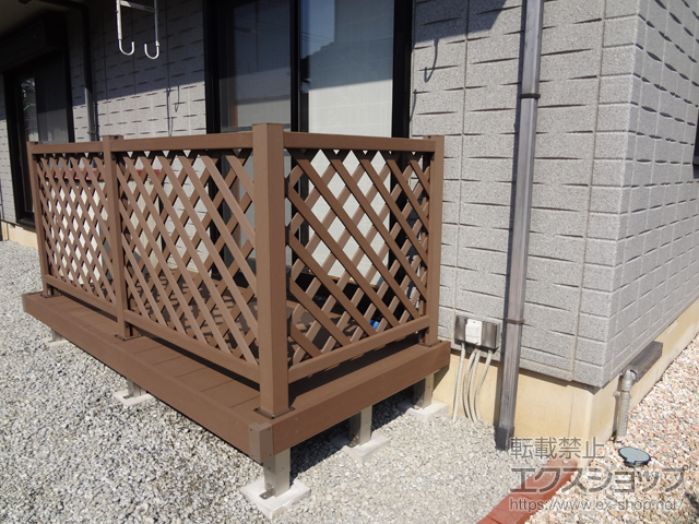 奈良県生駒市ののウッドデッキ リウッドデッキ 200 施工例