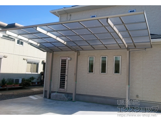 滋賀県蒲生郡日野町ののカーポート レイナポートグラン 延長 積雪〜20cm対応 施工例