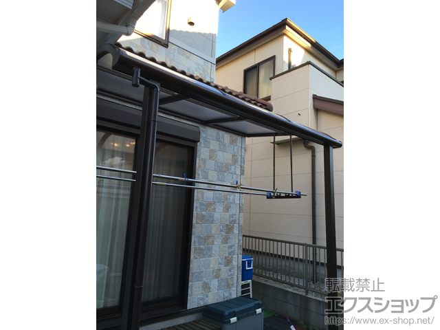 千葉県船橋市ののテラス屋根 プレシオステラス R型 テラスタイプ 単体 積雪〜20cm対応 施工例