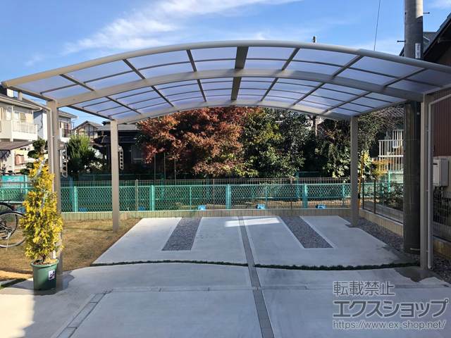 埼玉県上尾市ののカーポート レイナツインポートグラン　積雪〜20cm対応 施工例