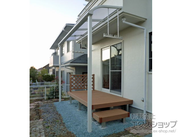 宮城県宮城郡利府町ののテラス屋根 ヴェクターテラス R型 テラスタイプ 単体 積雪〜20cm対応 施工例