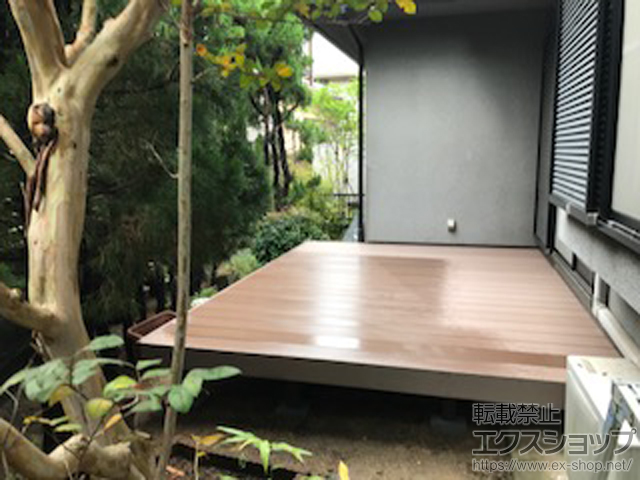京都府宇治市ののウッドデッキ 樹ら楽ステージ 施工例