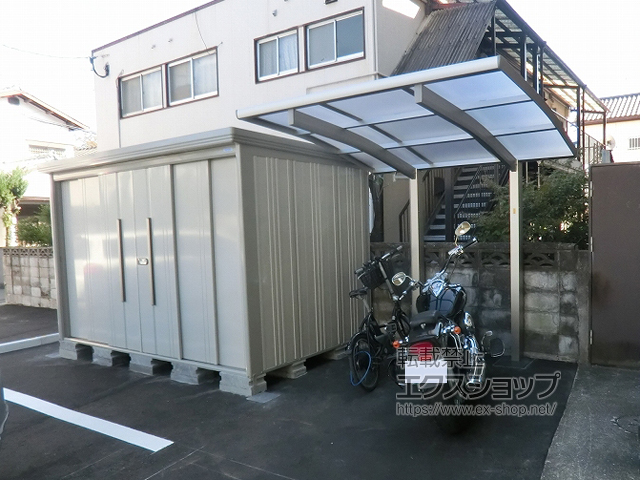 福岡県福岡市ののサイクルポート・駐輪場 レイナポートグランミニ 積雪〜20cm対応 施工例