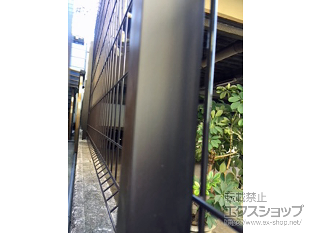 東京都江東区ののフェンス・柵 イーネットフェンス1F型 自由柱施工 施工例