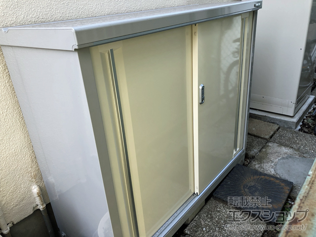 神奈川県川崎市のの物置・屋外倉庫 シンプリー 一般型 1320×515×1103 MJX-135B-FW 施工例