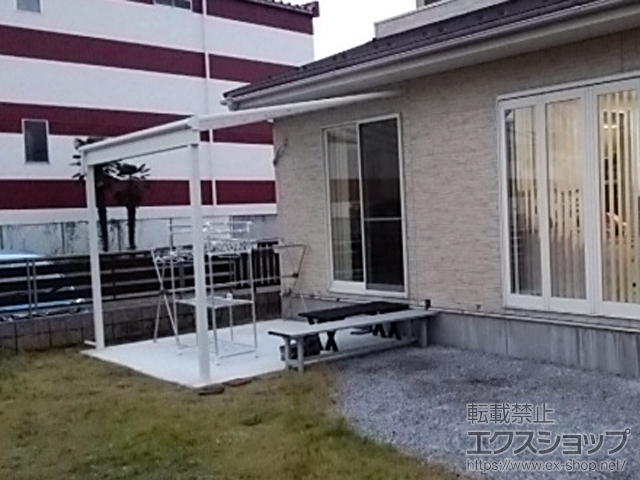 滋賀県長浜市ののテラス屋根 ヴェクターテラス F型 1500 テラスタイプ 単体　積雪〜50cm対応 施工例