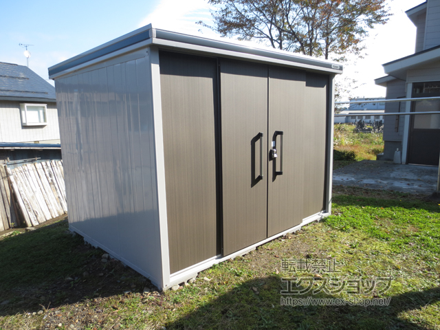 秋田県大仙市のの物置・屋外倉庫 エルモ 豪雪型 2920×2220×2118 LMDU-2922-DW 施工例