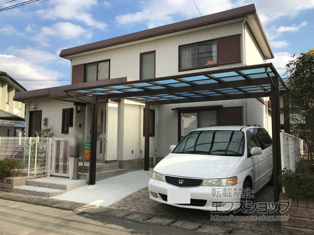 佐賀県三養基郡基山町ののカーポート エフルージュ ツイン 積雪〜20cm対応 施工例
