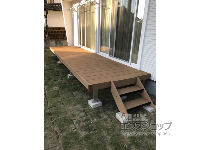 栃木県足利市ののウッドデッキ リウッドデッキ 200 施工例