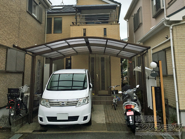 大阪府岸和田市ののカーポート レイナツインポートグラン　積雪〜20cm対応 施工例