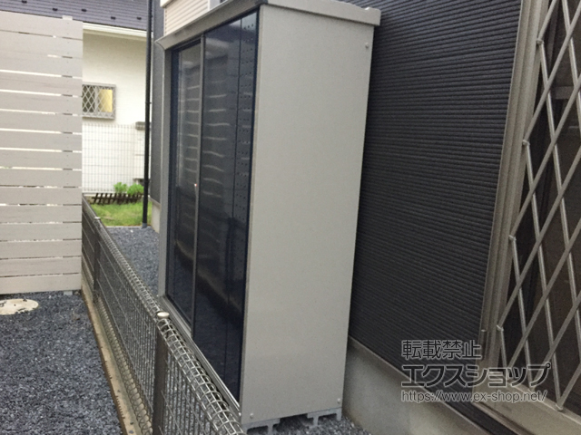 千葉県船橋市のの物置・屋外倉庫 グランプレステージジャンプ 1879×530×1900 GP-195A-F-DB 施工例