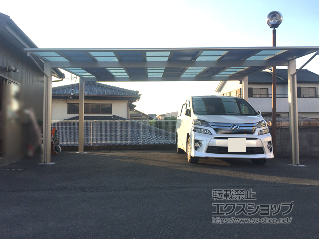 静岡県富士市ののカーポート エフルージュ ツイン 積雪〜20cm対応 施工例