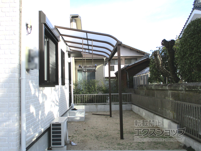 大分県大分市ののテラス屋根 プレシオステラス R型 テラスタイプ 単体 積雪〜20cm対応 施工例