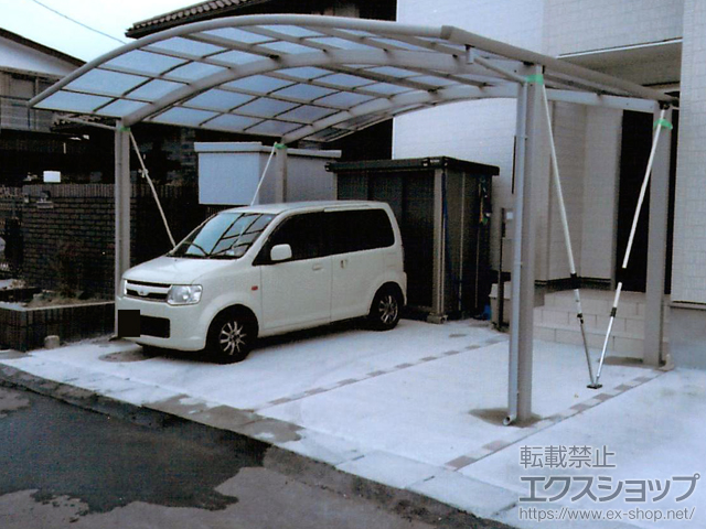 宮城県柴田郡大河原町ののカーポート レイナツインポートグラン 積雪〜20cm対応 施工例