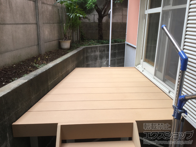 東京都世田谷区ののウッドデッキ リウッドデッキ 200 施工例