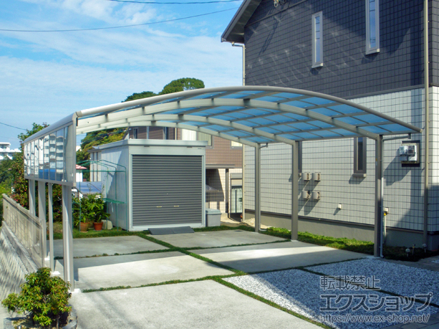 福岡県北九州市ののカーポート レイナツインポートグラン 延長　積雪〜20cm対応 施工例