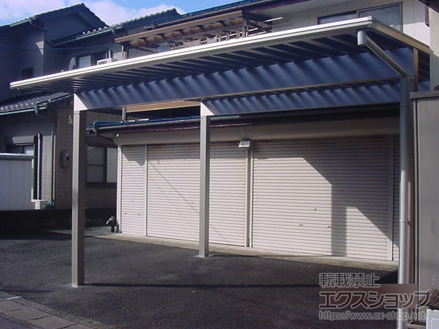 京都府舞鶴市ののカーポート エフルージュ ツイン50 積雪〜50cm対応 施工例