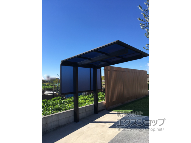 埼玉県さいたま市ののサイクルポート・駐輪場 エフルージュグランミニ 積雪〜20cm対応 施工例