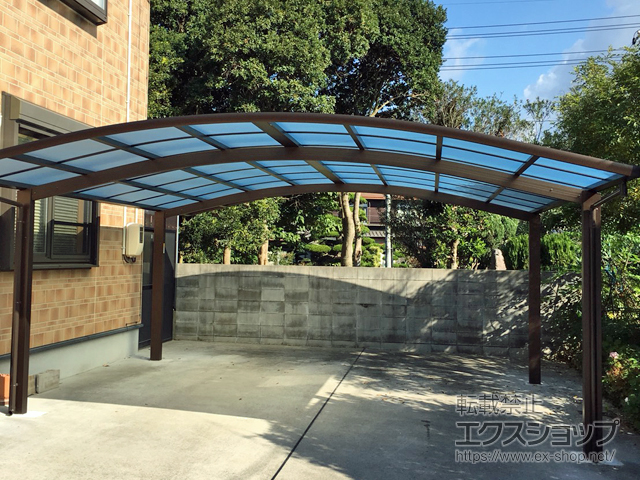 山口県山陽小野田市ののカーポート レイナツインポートグラン　積雪〜20cm対応 施工例