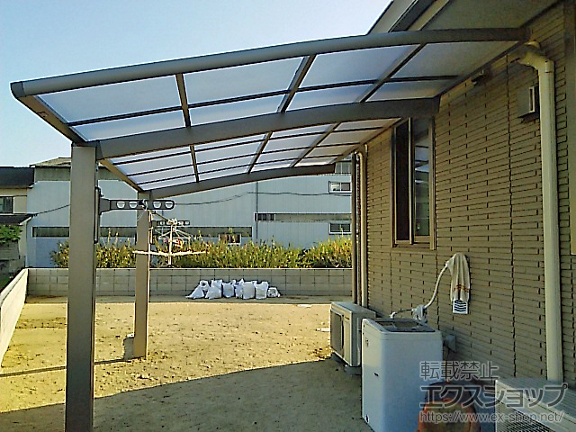 広島県福山市ののカーポート ネスカR (ラウンドスタイル) 積雪〜20cm対応 施工例