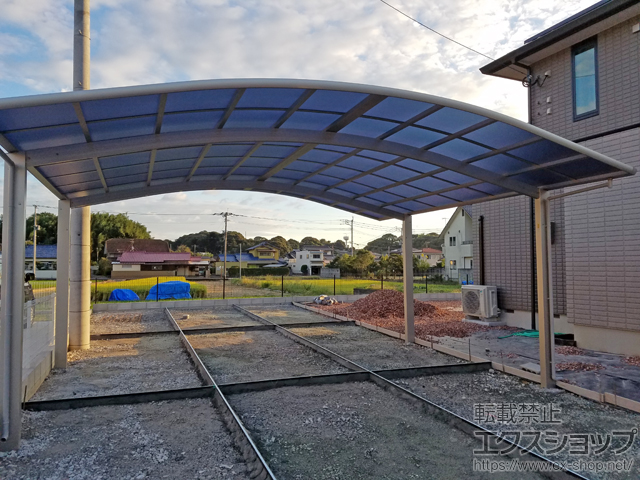 福岡県直方市ののカーポート レイナツインポートグラン　積雪〜20cm対応 施工例