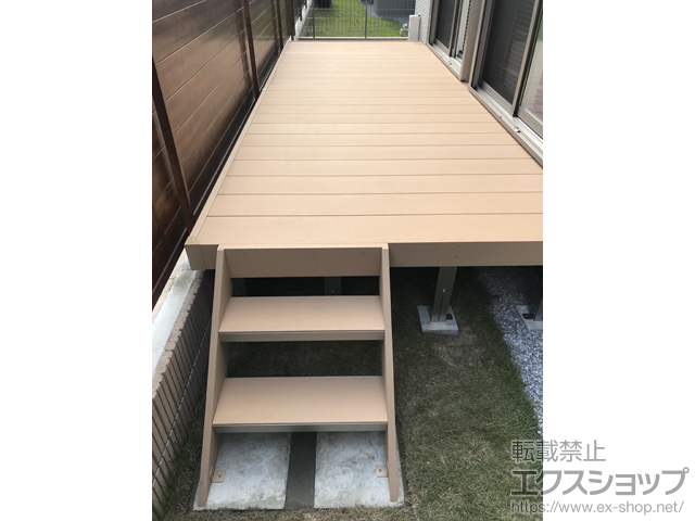 千葉県柏市ののウッドデッキ リウッドデッキ 200 施工例