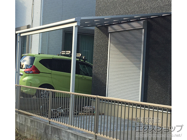 埼玉県草加市ののテラス屋根 スピーネ F型 テラスタイプ 単体 積雪〜20cm対応 施工例