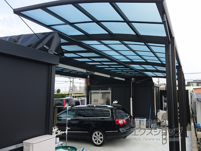 兵庫県加古郡播磨町ののカーポート レイナポートグラン 縦連棟　積雪〜20cm対応 施工例