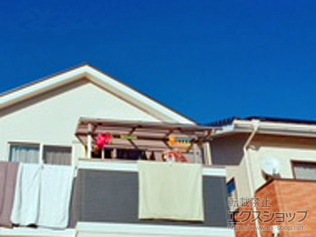 群馬県高崎市ののバルコニー・ベランダ屋根 スピーネ R型 屋根タイプ 単体 積雪〜20cm対応 施工例