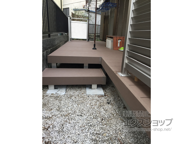 東京都東大和市ののウッドデッキ リウッドデッキ 200 施工例