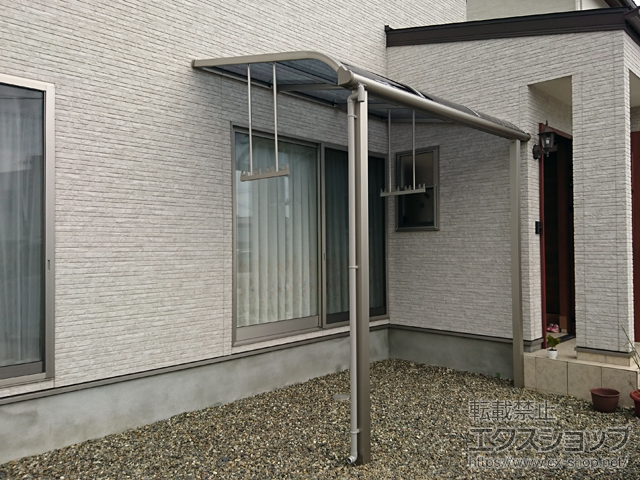 大分県大分市ののテラス屋根 ヴェクターテラス R型 テラスタイプ 単体 積雪〜20cm対応 施工例