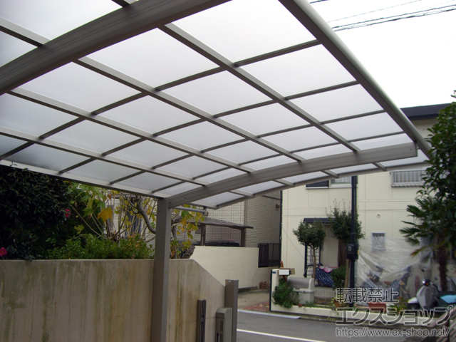 大阪府箕面市ののカーポート レイナポートグラン　積雪〜20cm対応 施工例