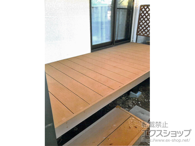 福島県福島市ののウッドデッキ マージウッドデッキ 施工例