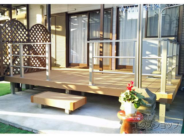 埼玉県比企郡吉見町ののウッドデッキ リウッドデッキ 200 施工例