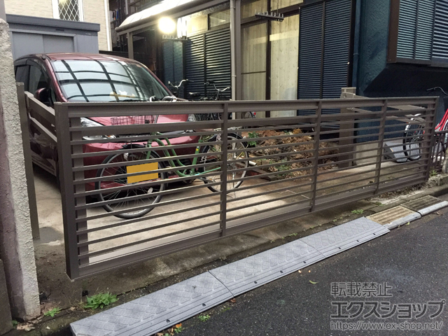 千葉県船橋市ののカーゲート ワイドオーバードアS1型 手動式 施工例