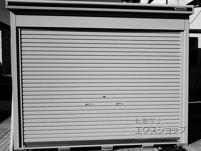 茨城県つくば市のの物置・屋外倉庫 エルモシャッター 床タイプ 一般型（LOD-2925HF） LOD-2925HF-CB 施工例