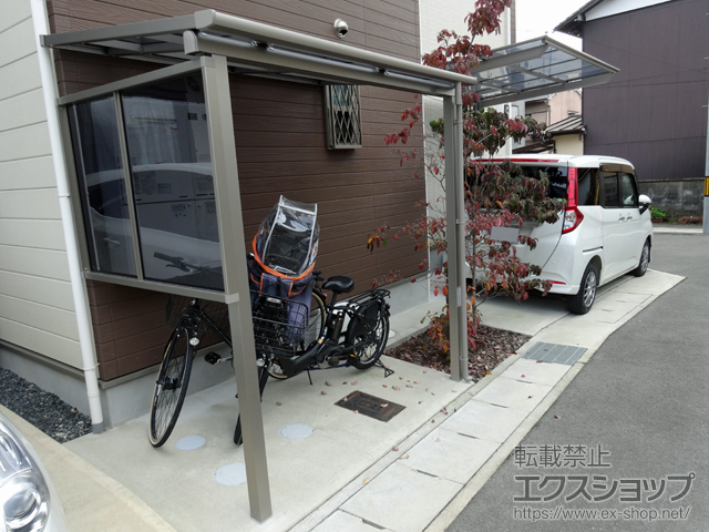 京都府京都市ののテラス屋根 スピーネ F型 テラスタイプ 単体 積雪〜20cm対応 施工例