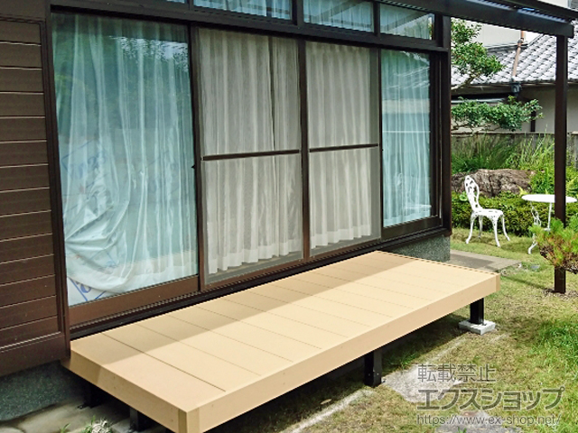 高知県宿毛市ののウッドデッキ リウッドデッキ 200 施工例