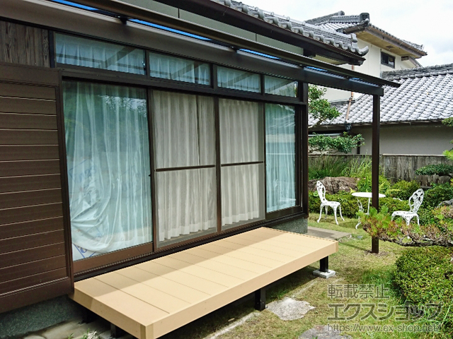 高知県宿毛市ののテラス屋根 ヴェクターテラス F型 テラスタイプ 単体 積雪〜20cm対応 施工例