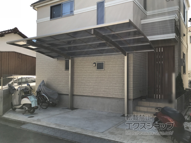 東京都西東京市ののカーポート プレシオスポート 積雪〜20cm対応 施工例