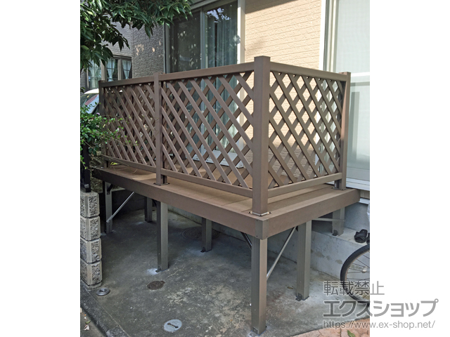 東京都三鷹市ののウッドデッキ リウッドデッキ 200 施工例