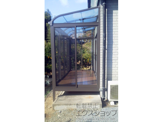 佐賀県武雄市ののテラス囲い・サンルーム サニージュ R型 床納まり ランマ無 積雪〜20cm対応 施工例