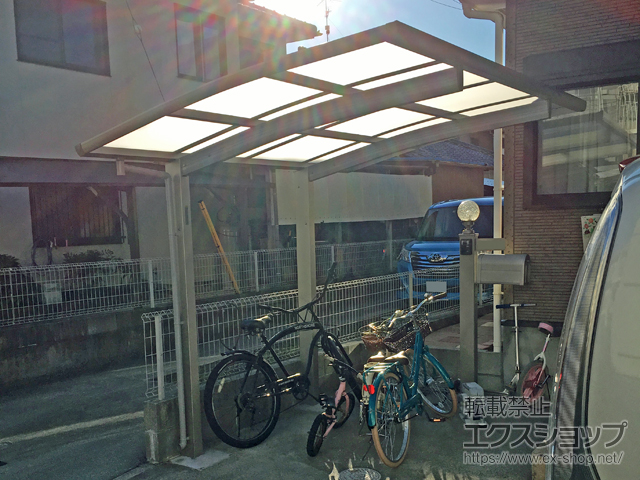 愛知県犬山市ののサイクルポート・駐輪場 プレシオスポート ミニ 積雪〜20cm対応 施工例