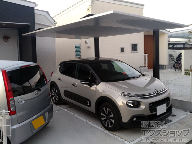 兵庫県宝塚市ののカーポート カーポートSC 積雪対応20cm 施工例