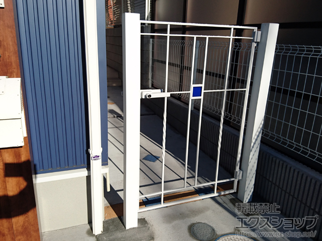 東京都町田市のの門扉 ラフィーネ門扉5A型 片開き 柱使用 施工例