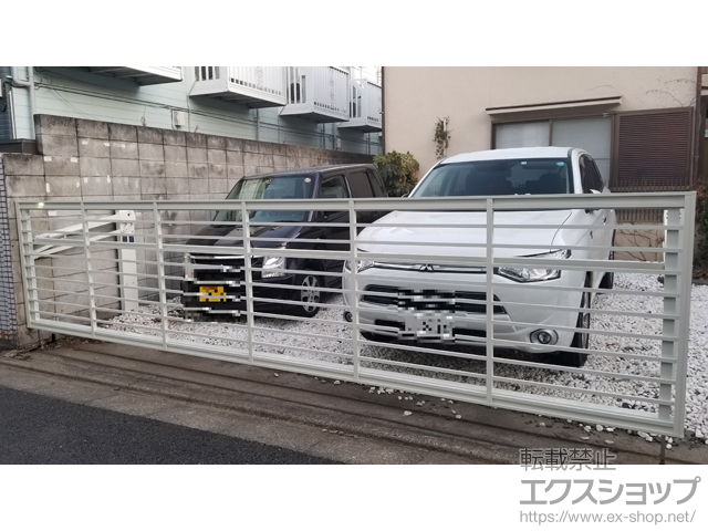 東京都中野区ののカーゲート ワイドオーバードアS1型 手動式 施工例