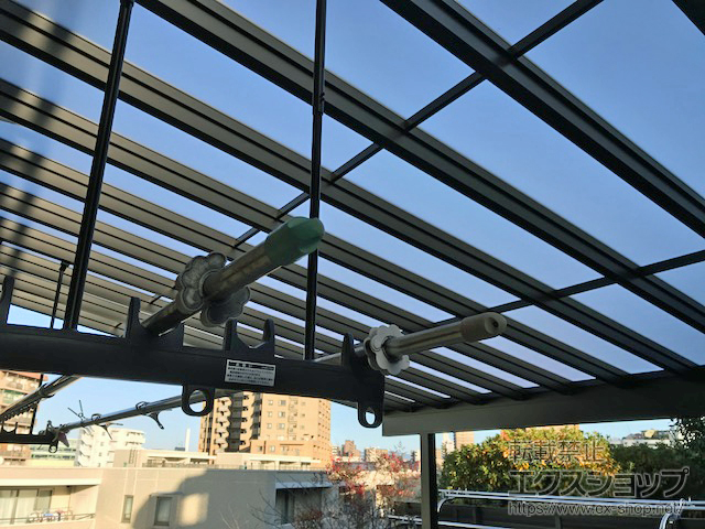 愛知県名古屋市のLIXIL リクシル（トステム）のテラス屋根 パワーアルファ F型 テラスタイプ 単体 積雪〜30cm対応 施工例