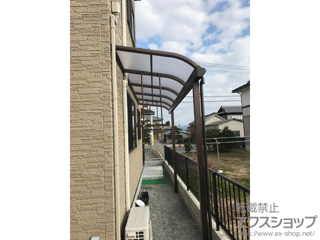岡山県瀬戸内市ののテラス屋根 ヴェクターテラス R型 テラスタイプ 単体 積雪〜20cm対応 施工例