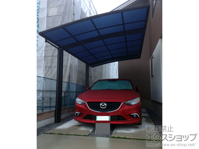 埼玉県久喜市ののカーポート プレシオスポート 積雪〜20cm対応 施工例